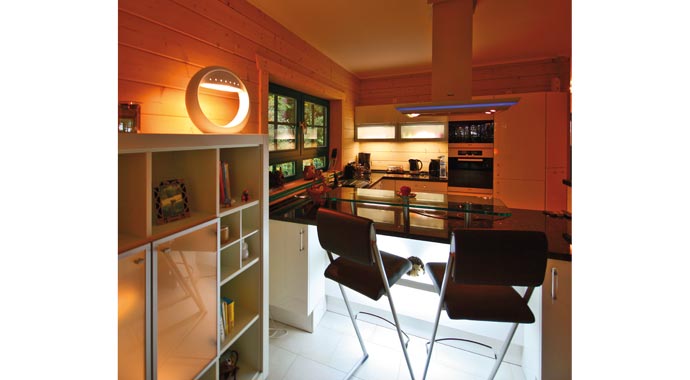 LéonWood Winkelbungalow Canada Küche