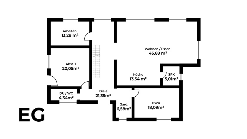 Grundriss Erdgeschoss