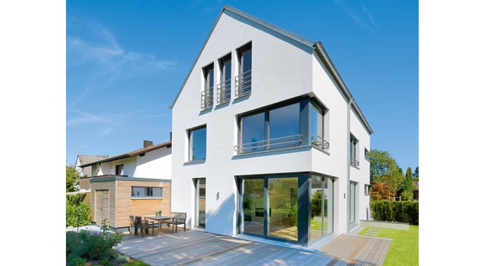 Gruber Naturholzhaus Haus Silbereiche Außenansicht