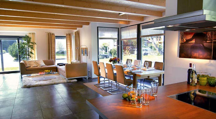 SchwörerHaus Musterhaus Plan 651.1 Wohn- und Essbereich