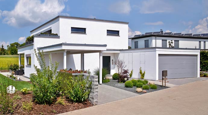 Außenansicht Haus Schwabach von Regnauer Hausbau