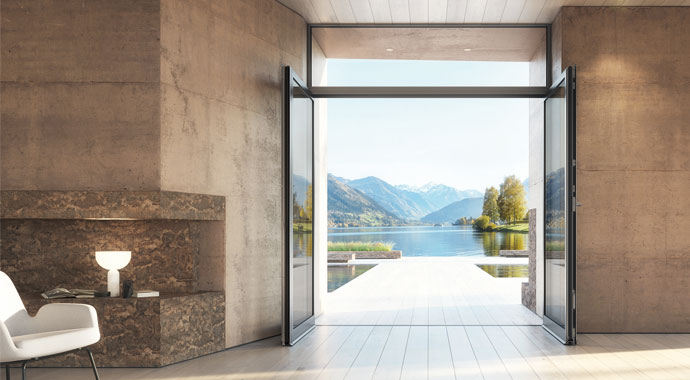 Stulp-Fenstertür von Schüco