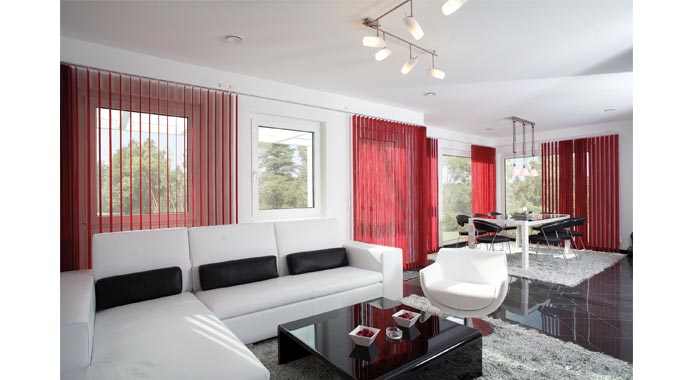 Elk-Fertighaus Musterhaus Comfort 131 Wohn- und Essbereich