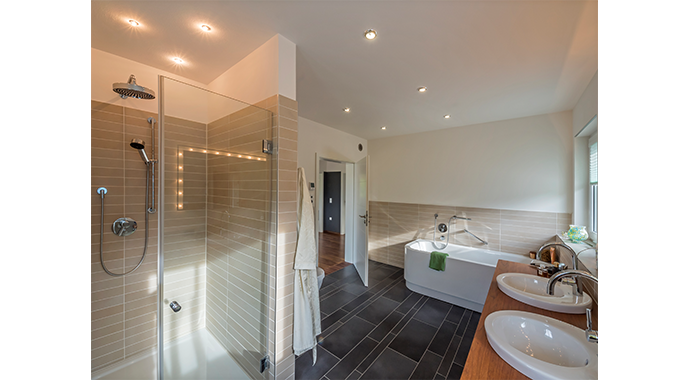 Haas Fertigbau MH Falkenberg 150 Badezimmer