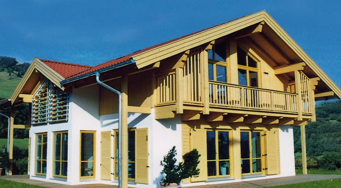 Isartaler Holzhaus, Musterhaus Königssee Außenansicht