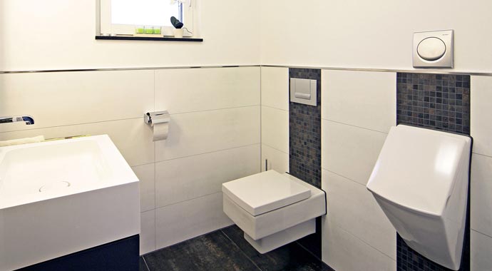 Fertighaus Weiss Musterhaus Erlangen Gäste-WC