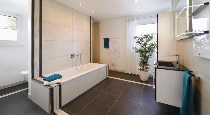 Rensch-Haus Musterhaus Montana Badezimmer