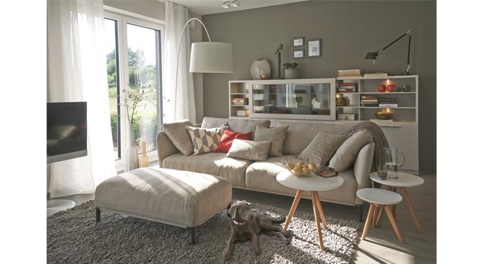 Viebrockhaus Musterhaus Maxime 1000 D Wohnidee-Haus Wohnbereich