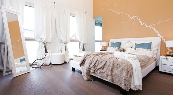 Griffner Fertighaus Musterhaus Graz Classic Schlafzimmer