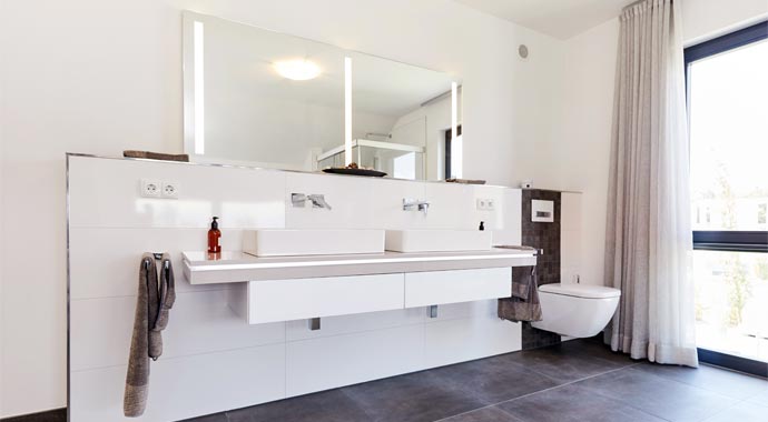 Badezimmer Effizienzhaus Alona von Gussek Haus
