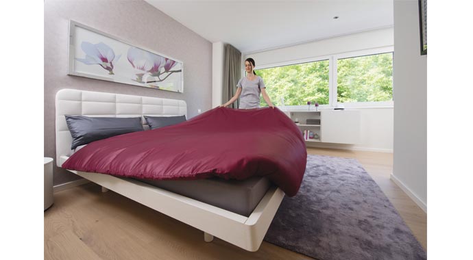 Ausstellungshaus Rheinau-Linx CityLife von WeberHaus Schlafzimmer