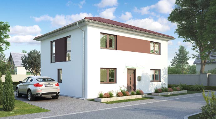 Außenansicht Stadtvilla Verona von HELMA Eigenheimbau