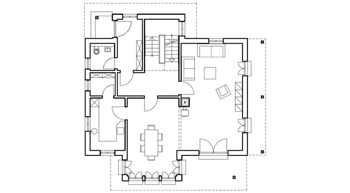 Haas Fertigbau Haas MH Falkenberg 160 Grundriss Erdgeschoss