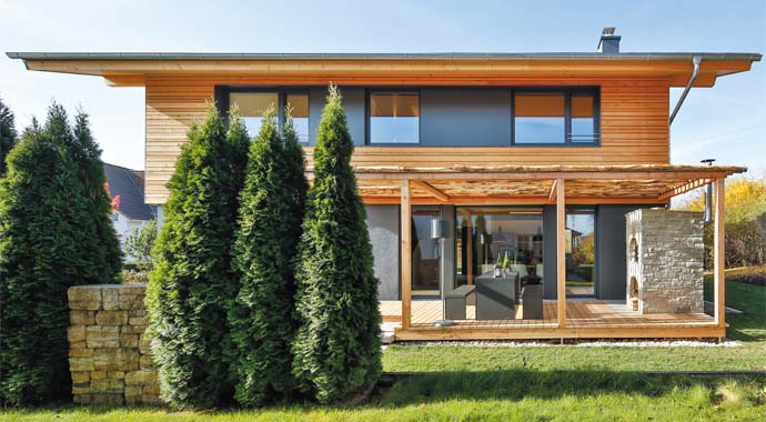 Außenansicht Haus Heidi von Regnauer Hausbau