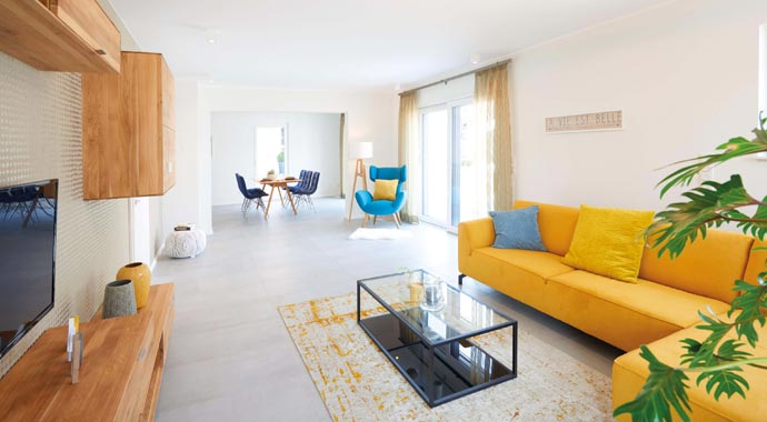 Fingerhut Haus Musterhaus Stuttgart Wohnbereich