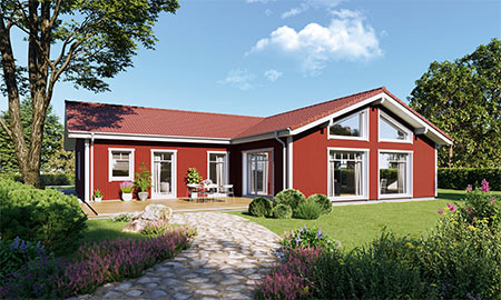 Außenansicht Bungalow Perfect 161 von Danwood Außenansicht Bungalow Perfect 161 von Danwood