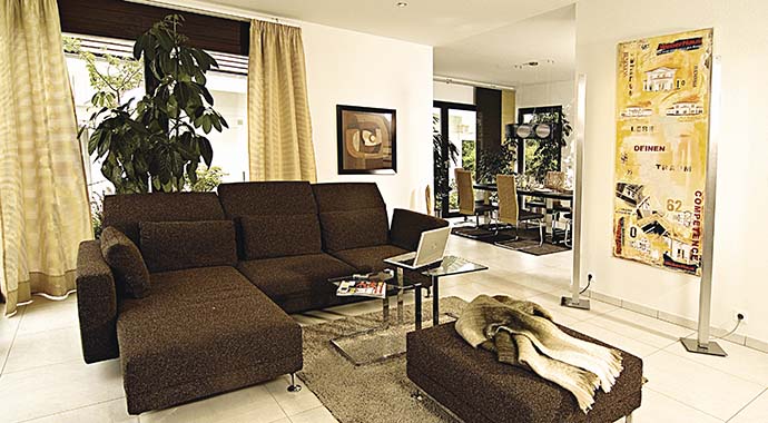 WeberHaus Ausstellungshaus München Wohnbereich