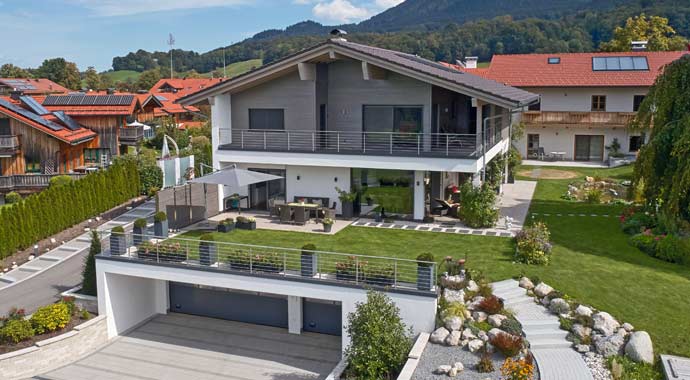 Außenansicht Kundenhaus Grünwald von Sonnleitner