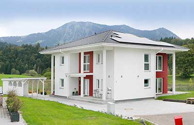 Dan-Wood House Musterhaus Plaza 174 Außenansicht