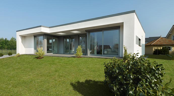 Büdenbender Hausbau Musterhaus Finess Außenansicht