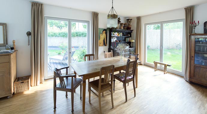 Ytong Bausatzhaus Kundenhaus Kramer Wohn-/Essbereich