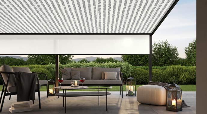 Markisentuch smart art Stripes Grey von markilux