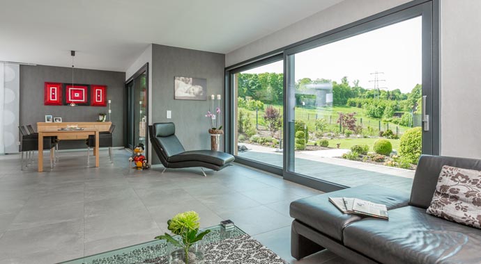 Wohnbereich Bauhaus-Villa von Meisterstück-HAUS