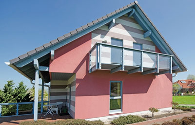 Außenansicht Musterhaus Chemnitz von STREIF Haus