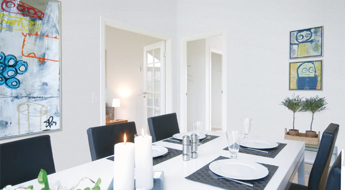 Essbereich Bungalow Falster von Danhaus