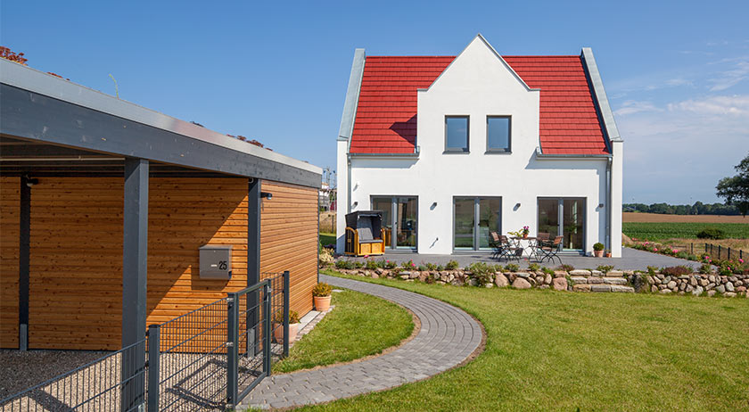 Baumeister-Haus Kundenhaus Preuß Außenansicht