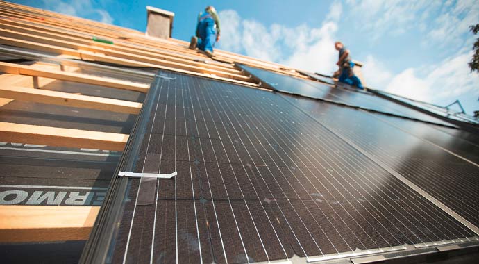 Photovoltaik-Anlage von Solarwatt Photovoltaik-Anlage von Solarwatt