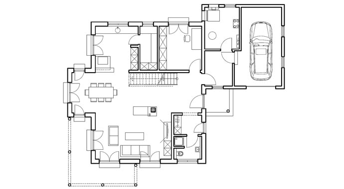 Haas Fertigbau Haas MH Poing 187 Grundriss Erdgeschoss