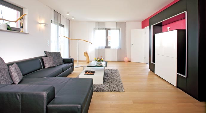 Fingerhut Haus Musterhaus Erlangen R 118.20 Wohnbereich