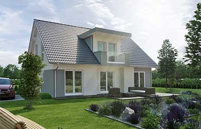 Living Haus Musterhaus Solution Bielefeld Außenansicht