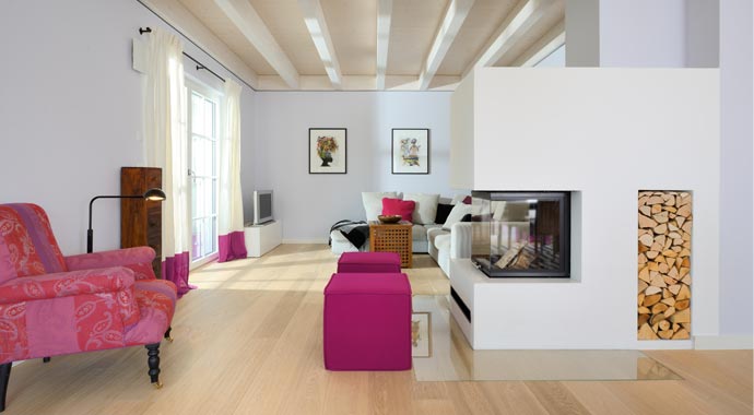 Bau-Fritz Haus Motz Russ Wohnbereich