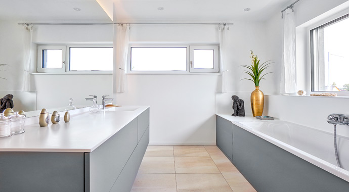 Badezimmer Musterhaus Werder von SchwörerHaus