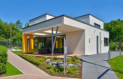 Büdenbender Hausbau Musterhaus Valentino Außenansicht