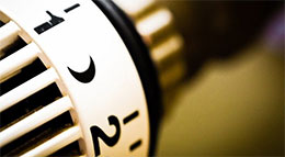 Detailaufnahme Heizkörperthermostat