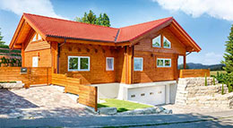 LéonWood Blockhaus Enztal Außenansicht Blockhaus Enztal von LéonWood