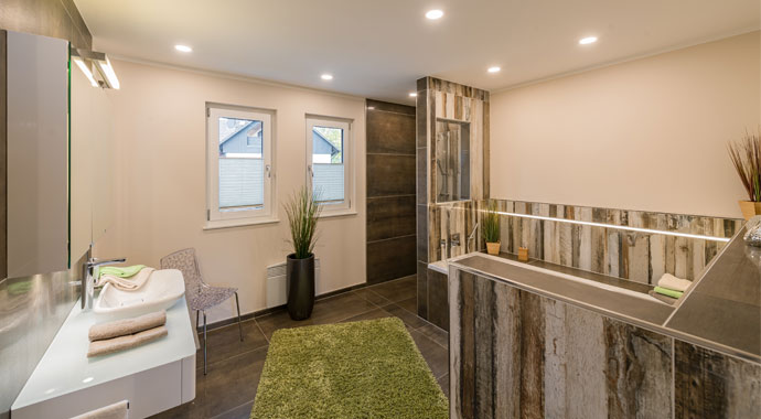 Badezimmer Musterhaus Ancona von Rensch-Haus