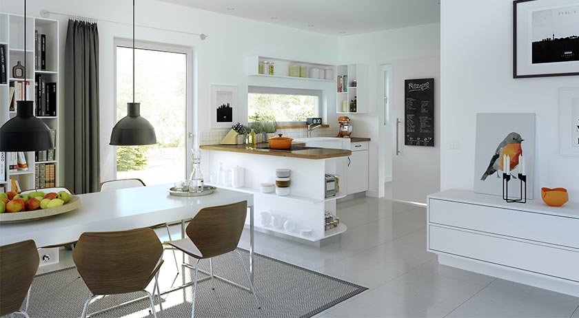 Living Haus Sunshine 165 V4 Essbereich