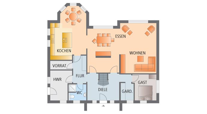 Viebrockhaus Modell Edition 700 Grundriss Erdgeschoss