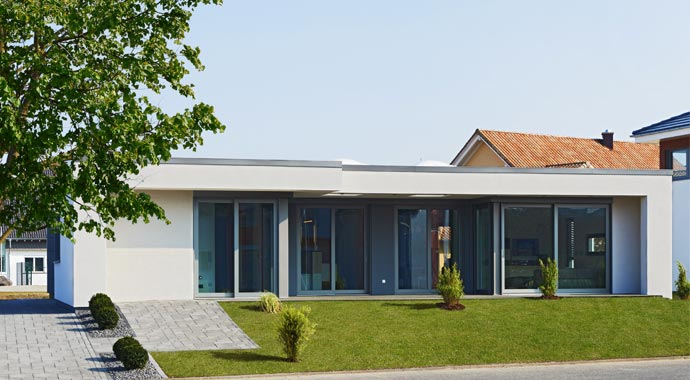 Büdenbender Hausbau Musterhaus Finess Außenansicht