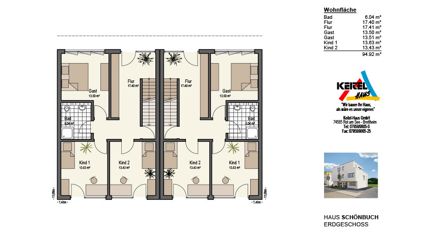 Keitel-Haus, Schönbuch/individuelle Planung