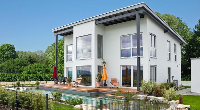 Individuell geplantes Holz-Fertighaus