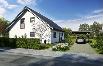 Das Bodenseehaus Musterhaus Mannheim Außenansicht