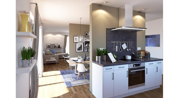 ScanHaus Marlow Winkelbungalow SH 169 WB Küche