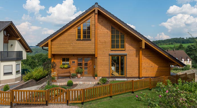 Fullwood Musterhaus Dhrontalblick Außenansicht
