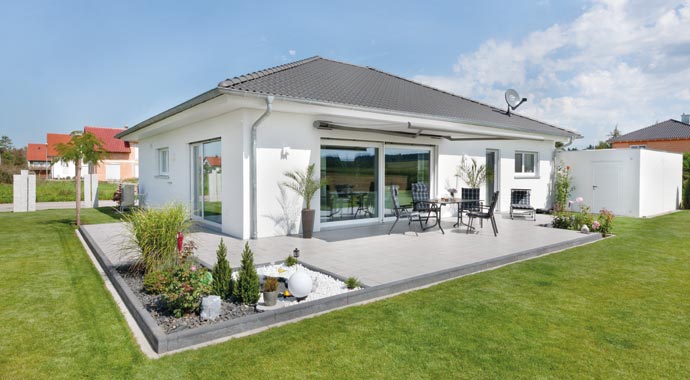 Außenansicht Bungalow U140 von Talbau-Haus