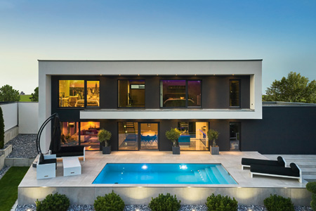 Außenansicht Haus Pudellek von Fertighaus WEISS Außenansicht Haus Pudellek von Fertighaus WEISS